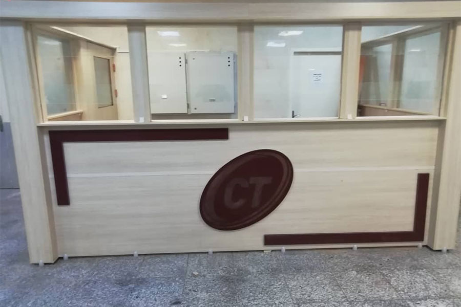 استیشن لخش CT بیمارستان شهید فقیهی شیراز -طراحی و اجرای گروه تولیدی کارا