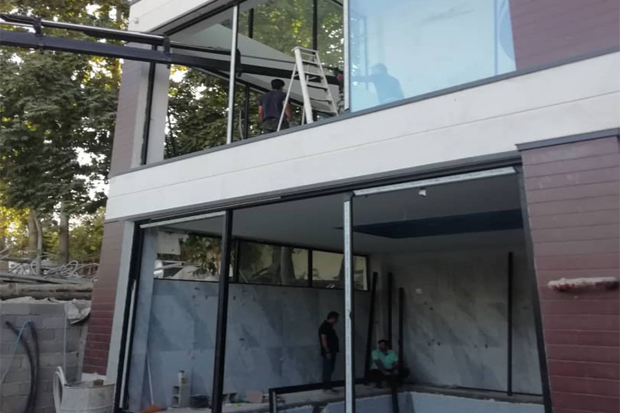 ساخت درب و پنجره آلومینیوم ترمالبریک و LIFT AND SLID  سری T140
