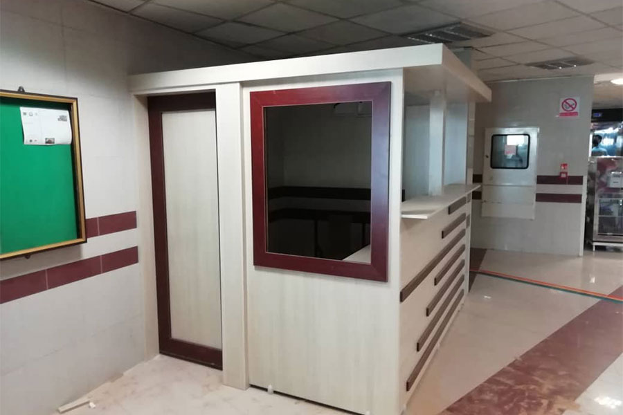 اجرای استیشن نگهبانی بیمارستان امیر   (2)