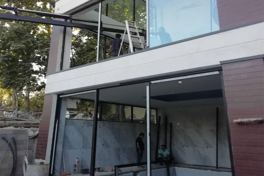 ساخت درب و پنجره آلومینیوم ترمالبریک و LIFT AND SLID  سری T140