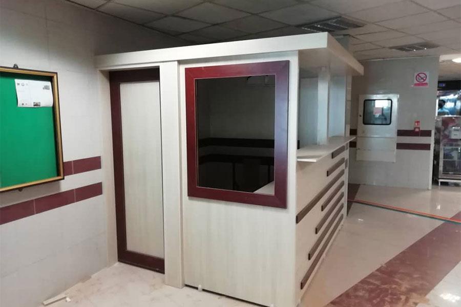اجرای استیشن نگهبانی بیمارستان امیر   (2)