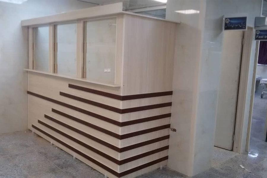 اجرای استیشن پذیرش بیمارستان شهید فقیهی