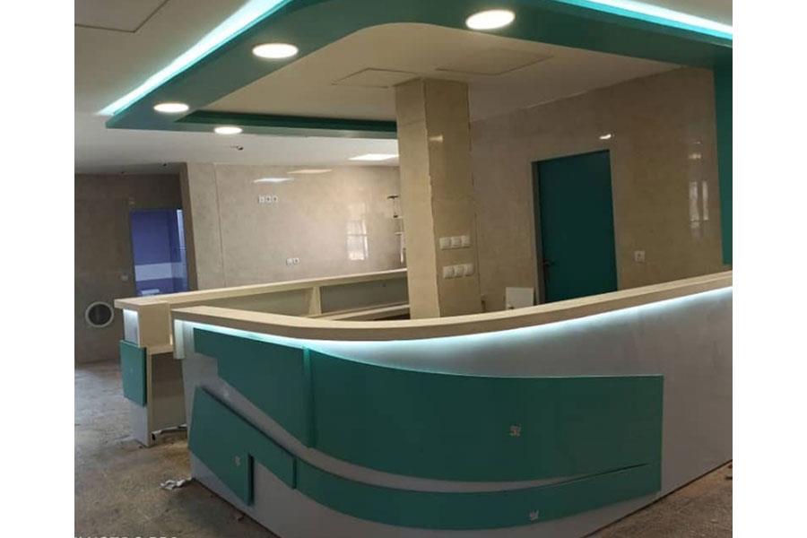 استیشن بخش icu  بیمارستان شهید فقیهی- طراحی و اجرا گروه تولیدی کارا (7)